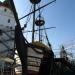 Здесь был установлен макет корабля Петра I «Гото Предестинация» в городе Москва