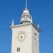 Водонапорная башня с вокзальными курантами в городе Симферополь