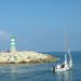 Tel Aviv Marina Outer Breakwater head Light in Tel Aviv-Yafo city