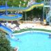 Swimming pool with water slide in Fethiye city
