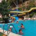 Swimming pool with water slide in Fethiye city