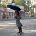 Girl with Umbrella Sculpture