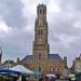 Belfry and Halles in Bruges city