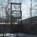 Заброшенная трансформаторная опора в городе Москва