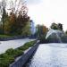 Pool with fountains in Imatra city