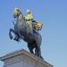 Monumento a Felipe IV y fuente en la ciudad de Madrid