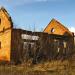 The ruins of farm buildings