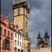 Clock Tower in Prague city