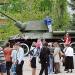Танк Т-34-85М/Т-34-76 на постаменте в городе Каменск-Шахтинский