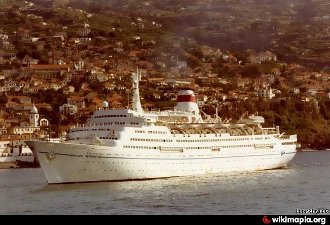 Collision Point Of MS Mikhail Lermontov