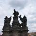 Statue of St. Dominic and St. Thomas Aquinas in Prague city