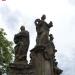 Statue of St. Barbara, St. Margaret, and St. Elizabeth in Prague city