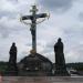 The Bronze Crucifix in Prague city