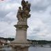 Statue of St. Anne in Prague city