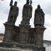 Statue of St. Norbert, St. Wenceslas, and St. Sigismund in Prague city