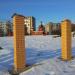 Территория храма Георгия Победоносца в городе Домодедово