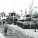 Памятник освободителям города -  танк ИС-3 в городе Синельниково