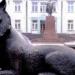 Фантан з воўкам in Ваўкавыск city