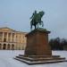 Karl Johan Statue in Oslo city