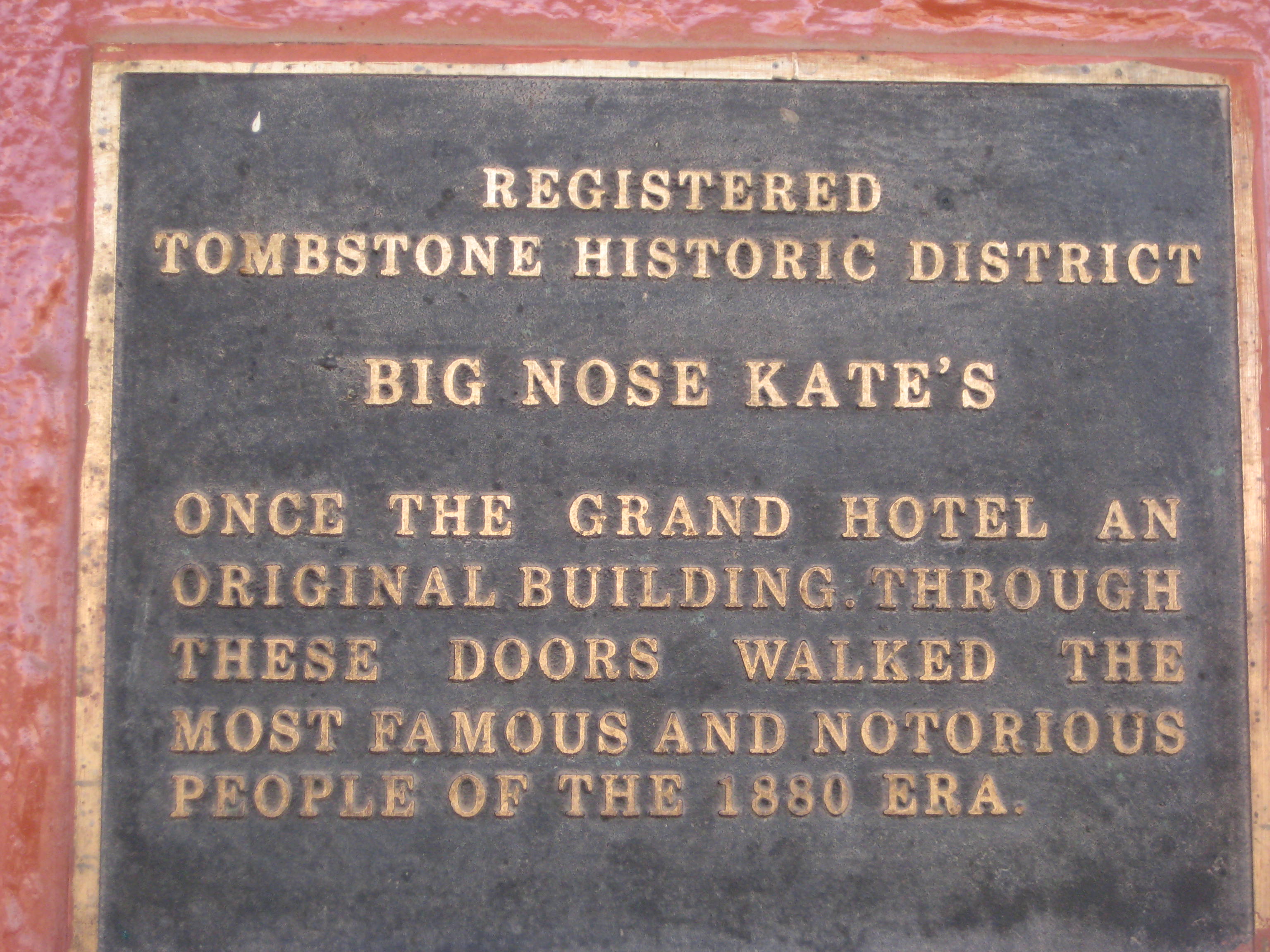 Big Nose Kate S Saloon Tombstone Arizona