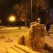 Скульптуры мраморных львов в городе Евпатория