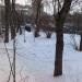 Заброшенный сквер в городе Москва