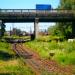 Путепровод над железной дорогой в городе Киев