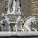 Fountain of Neptune in Florence city