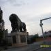 Statue Lion in Skopje city