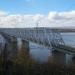 Road and railway bridge across Amur River