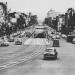 Access ramp to Dupont streetcar tunnels (demolished) now built over as the road median in Washington, D.C. city