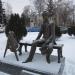 Monument T. G. Shevchenko in Derhachi city