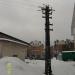 Столб электропередачи в городе Псков