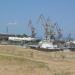 Амурский грузовой речной порт в городе Комсомольск-на-Амуре