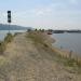 Дамба речного порта в городе Комсомольск-на-Амуре