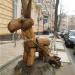 Деревянная скульптура «Ослик» в городе Киев