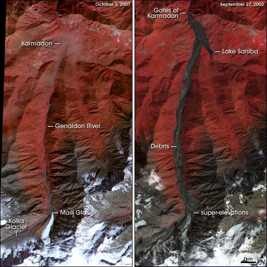Karmadon rock ice slide | canyon / gorge