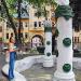 Неработающий фонтан «Влюбленные пеликаны» в городе Киев