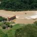 Vertedouro da barragem da Usina Itaipava na Cajuru city
