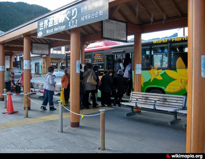 東武日光駅バス停 2a 2c 日光市