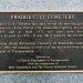 Prairie City Cemetery Site Marker in Folsom, California city