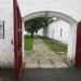 Exercise yard of prison housing