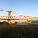 The old bridge over the Volga in Astrakhan city