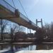 Подвесной пешеходный мост в городе Орёл