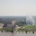 Gateway Geyser in East St. Louis, Illinois city