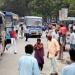 Lakdi-Ka-Pul Bus stop in Hyderabad city