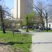 Благоустроенная территория на Рижской площади в городе Москва