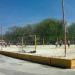 Summer beach sports area in the Gorky Park