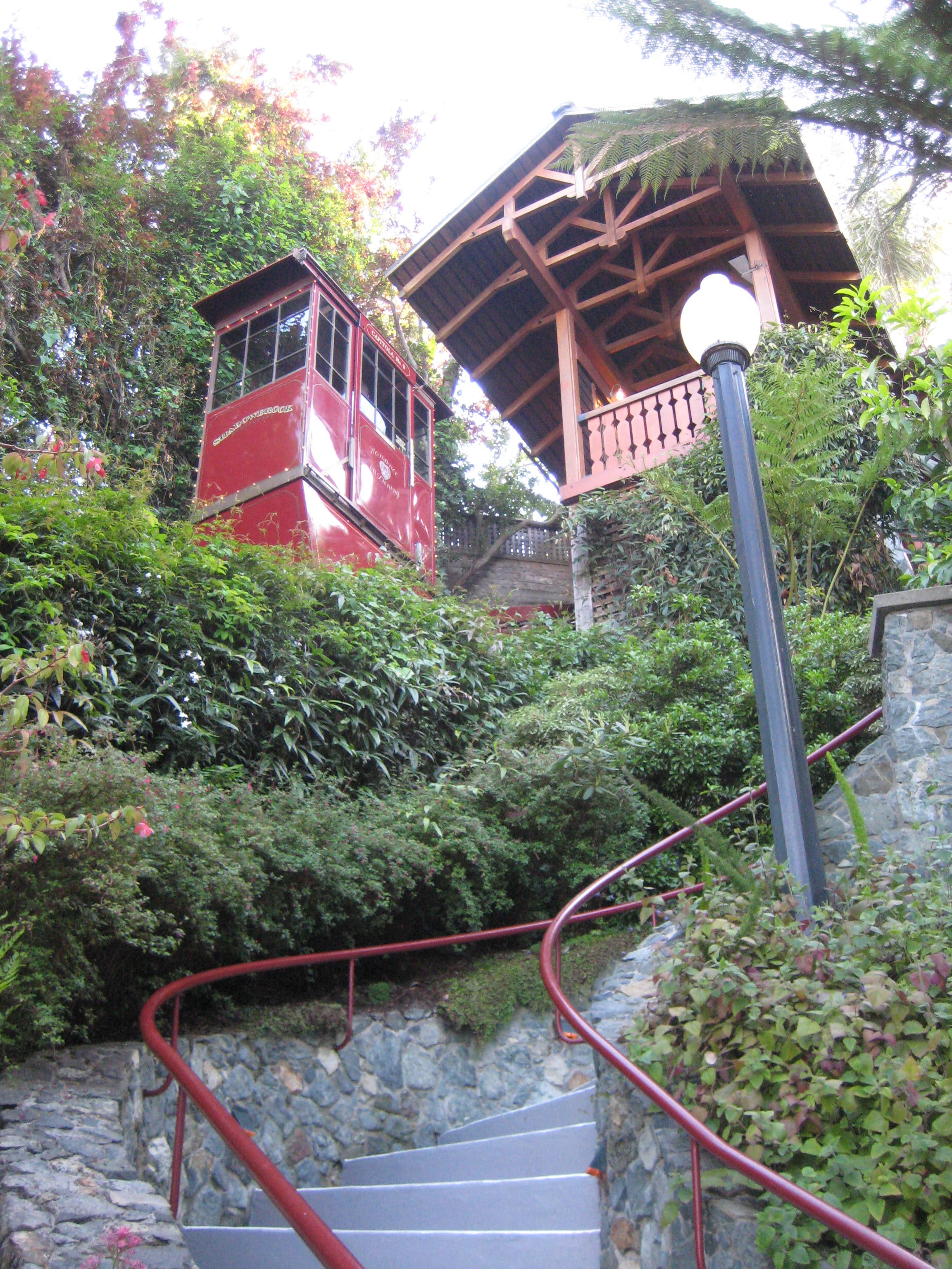 Shadowbrook Restaurant Capitola, California trolleybus stop