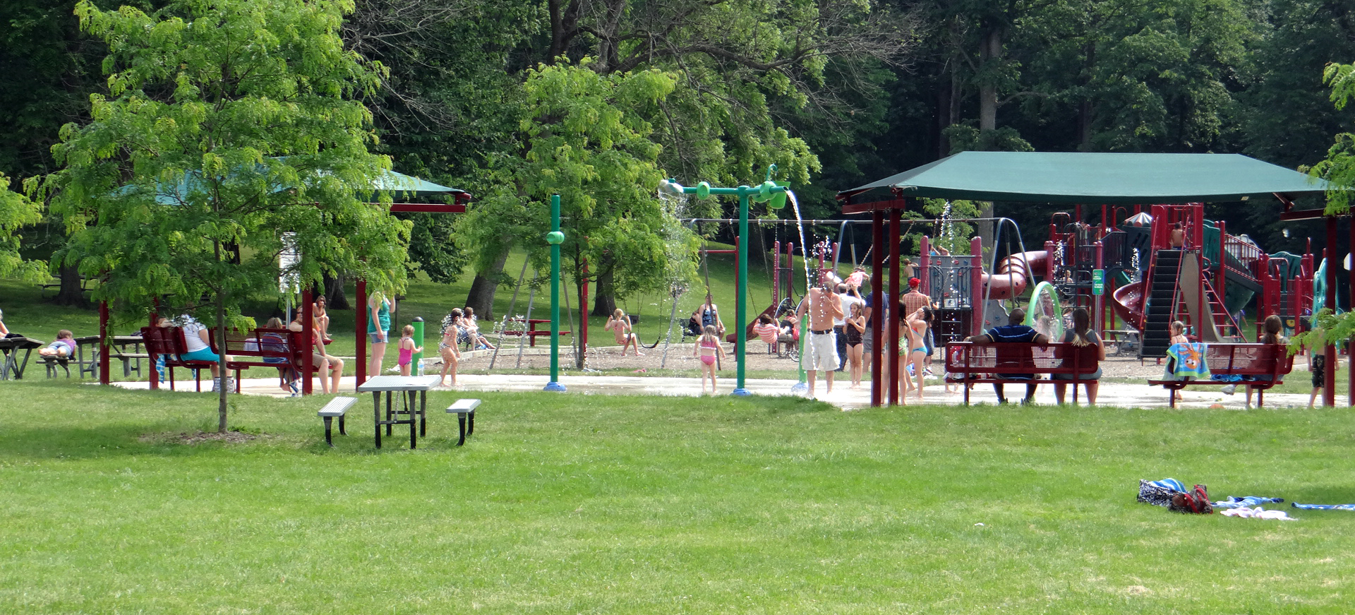 Shoaff Park Splash Pad Fort Wayne, Indiana water park